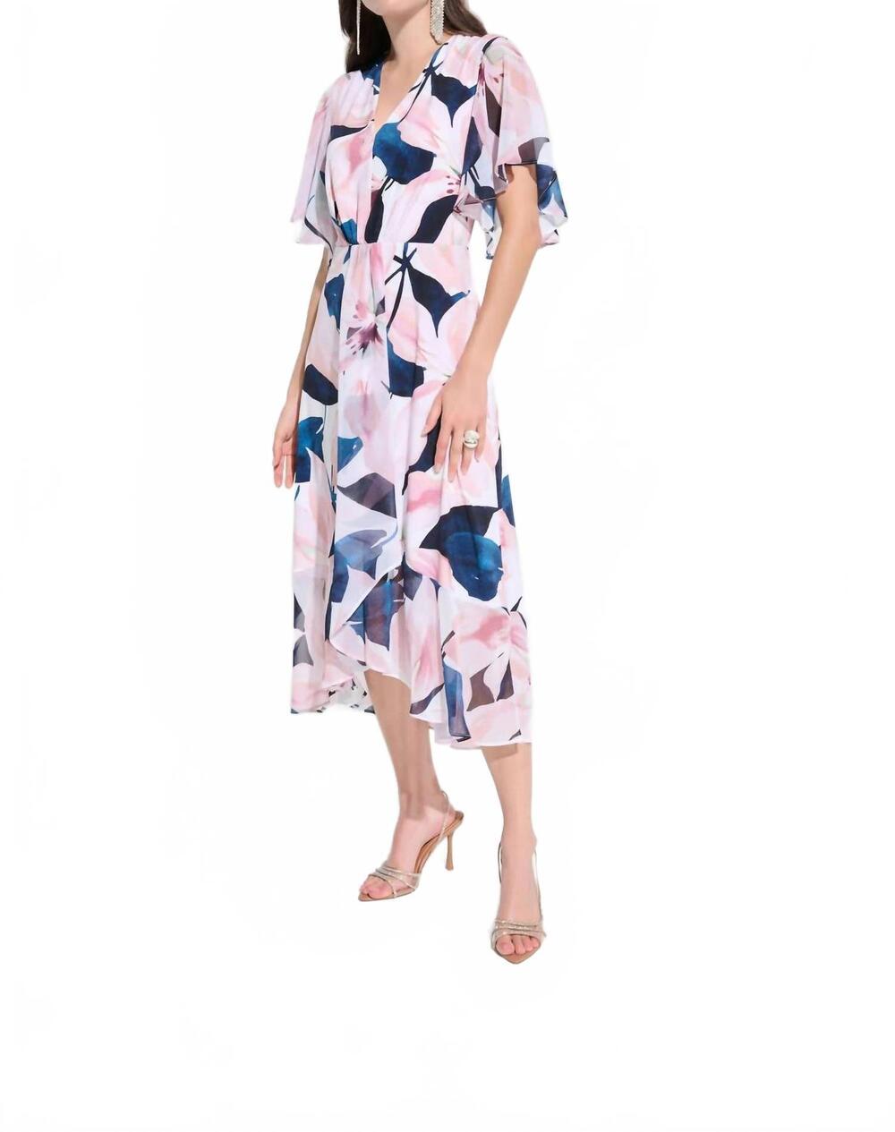 NEW JOSEPH RIBKOFF floral midi fit and flare dress